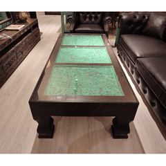Indian Hand Carved Solid Wood Coffee Table C7