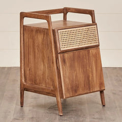 Rattan Elegance Series Solid Wood Side Table 26