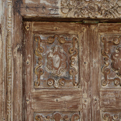 Indian Vintage Antique Handcrafted Reclaimed Wood Door 67