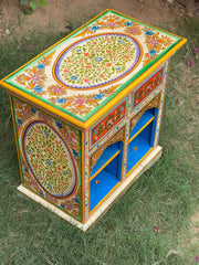 Indian Hand Painted Solid Wood Cabinet D138