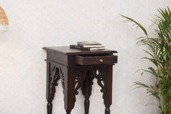 Indian Hand Carved Sheesham Wood Side Table 16