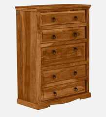 Shanti Surprise  Sheesham Wood Chest Of Drawers in Scratch Resistant Rustic Teak Finish