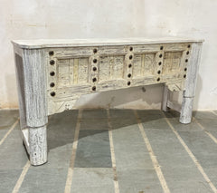 Blanc Wooden Entryway Console Table White