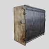 Indian Hand Carved Rustic Wood & Metal Bar Cabinet B2