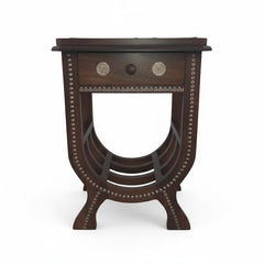 Hand Carved Solid Wood Side Table 51