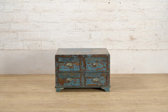 Indian Rustic Reclaimed Wood 4 Drawers Coffee Table