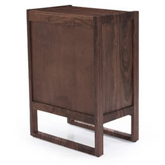 The Attic Tika Wood Designer Bar Cabinet Elegant Walnut