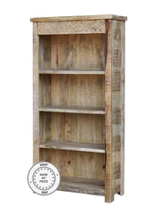 Indian Hand Carved Solid Wood Bookcase bookshelf 90x40x180 cm