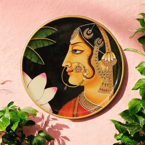Traditional Rajasthani Hand Painted Wall Decor Plates 11