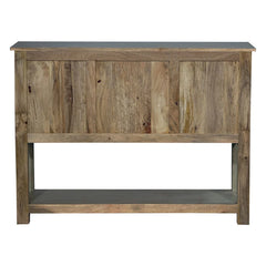 Vintage Hand Carved Brass Work Solid Wood Console Table 68