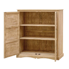 The Attic Jodhpur Carving Medium Wardrobe Natural