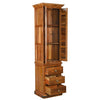Hand Carved Solid Wooden Shutter Cabinet Wardrobe D136