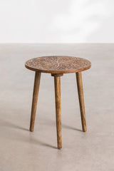 Indian Hand Carved Mango Wood Side Table 27
