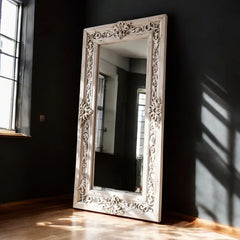 Hand Carved Solid Wooden Full Length Mirror Frame 59