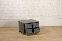 Indian Rustic Reclaimed Wood 4 Drawers Coffee Table