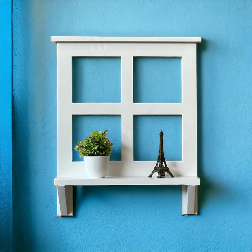 Handmade Home Decor Carved Mango Wood Wall Shelf 07