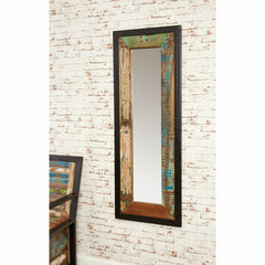 Aspen Reclaimed Wood Industrial Bathroom Wall Mirror 150cm