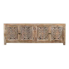 Indian Hand Carved Solid Wood TV Units B17