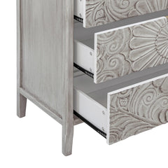 Indian Hand Carved Solid Wooden Bedside Table 01