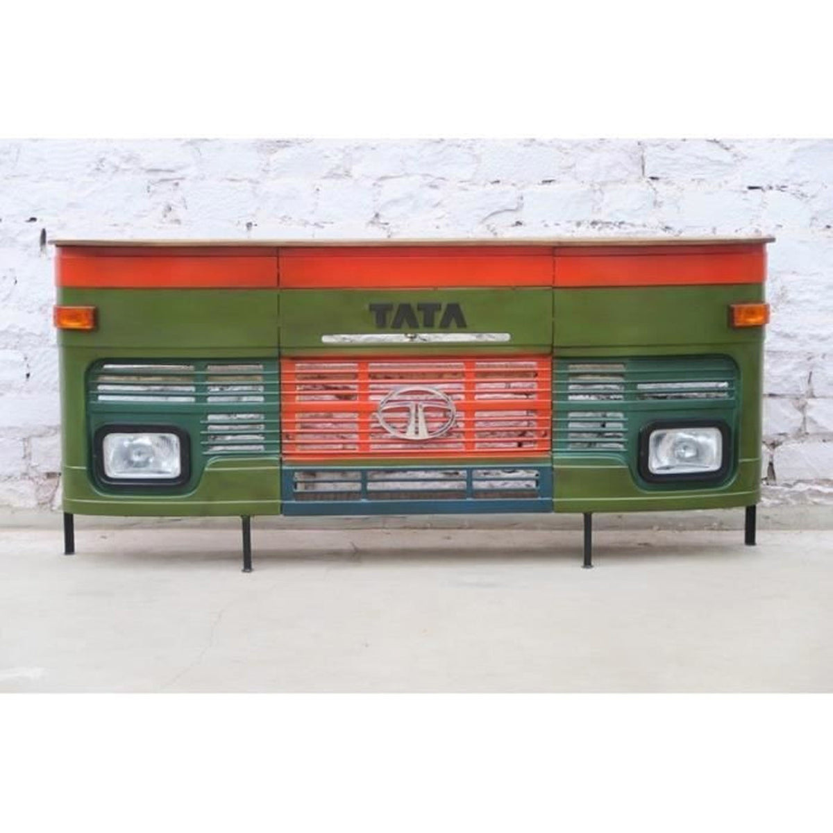 Transport Metal Industrial Jodhpur Truck Home Commercial Bar Counter Green