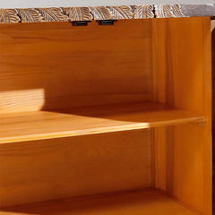 Indian Hand Carved Solid Wooden Elephant Sideboard