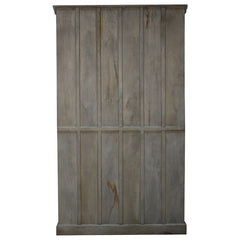 Hand Carved Solid Wooden Glass Doors Cabinet Cupboard Wardrobe D143