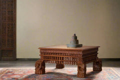 Indian Hand Carved Royal Heritage Mango Wood Coffee Table C66