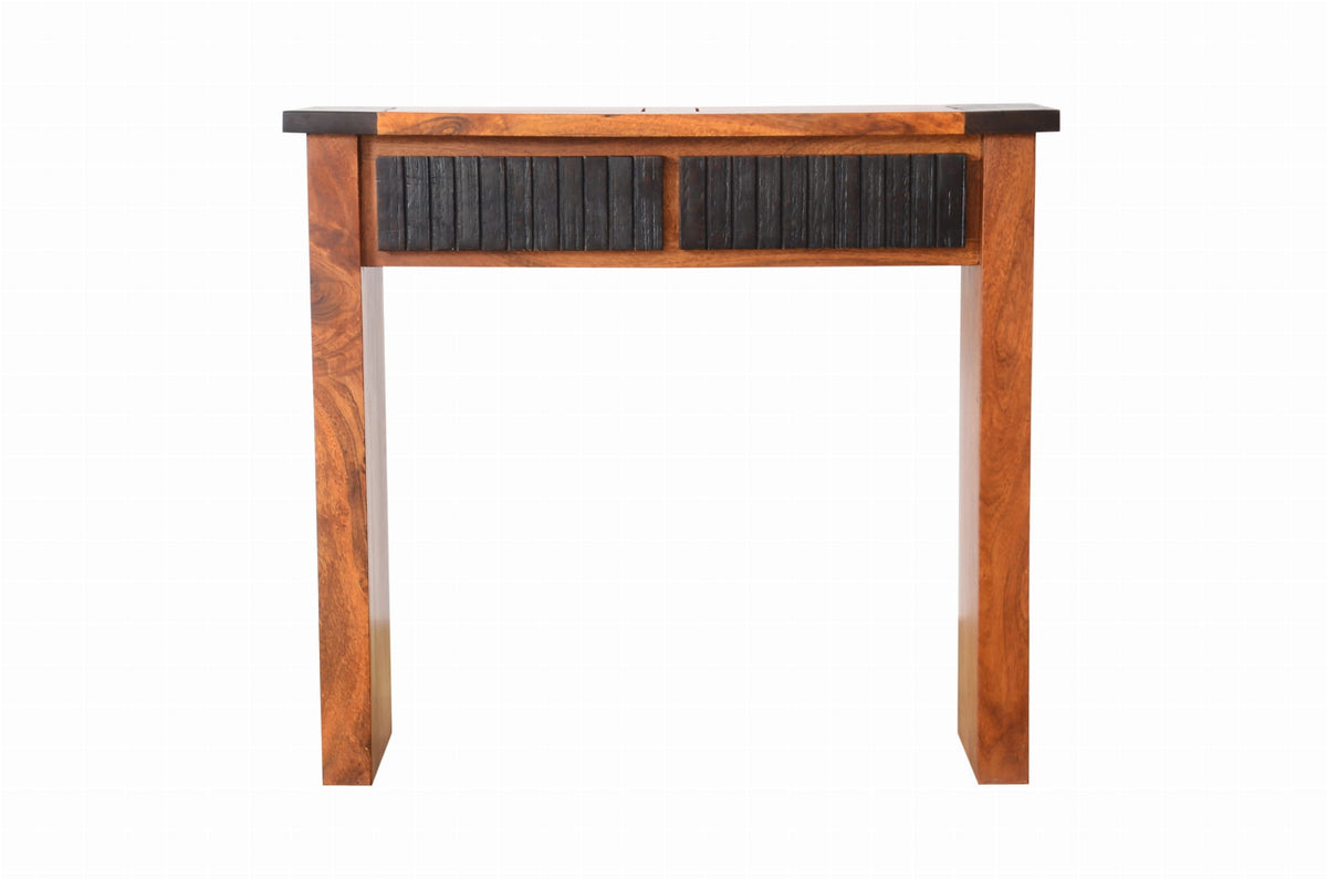 Boston Kompact Dark Solid Wood Console Table