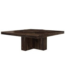 Boston Solid Wood Large Square Pedestal Dinning Table