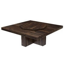 Boston Solid Wood Large Square Pedestal Dinning Table