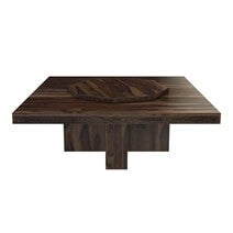 Boston Solid Wood Large Square Pedestal Dinning Table