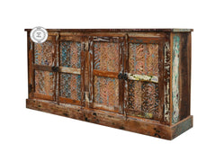 Indian Hand Carved Solid Wood large Sideboard