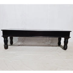 Solid Wood X Design Black Large Rectangle coffee Table 156x54x46cm