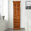 Hand Carved Solid Wooden Shutter Cabinet Wardrobe D136