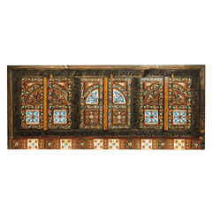 Avani Indian Hand Painted Solid Wooden TV Unit 11