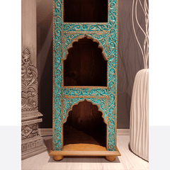 Indian Hand Carved Solid Wood Side Table 07