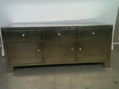 Indian Embossed Brass Work White Metal TV Unit 32