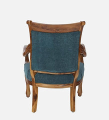 Heritage Heirlooms Sheesham Solid Wood Arm Chair in Honey Oak Finish