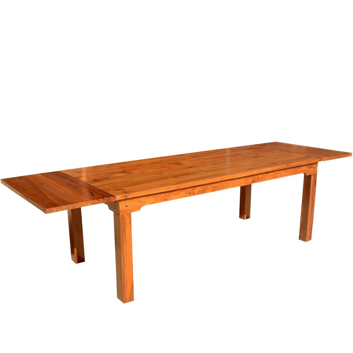 Boston Solid Teak Wood Dining Table With Extension Honey