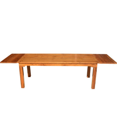 Boston Solid Teak Wood Dining Table With Extension Honey