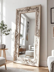 Hand Carved Solid Wooden Full Length Mirror Frame 59