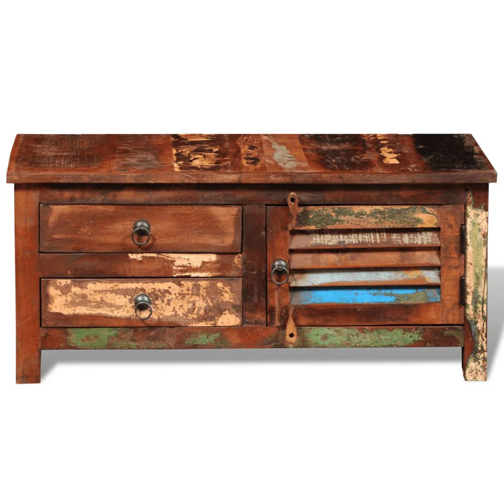 Salvage Reclaimed Wooden Rustic Colour TV Unit Stand B28