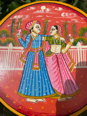 Indian Hand Painted Solid Wood Elephant Side Table 56
