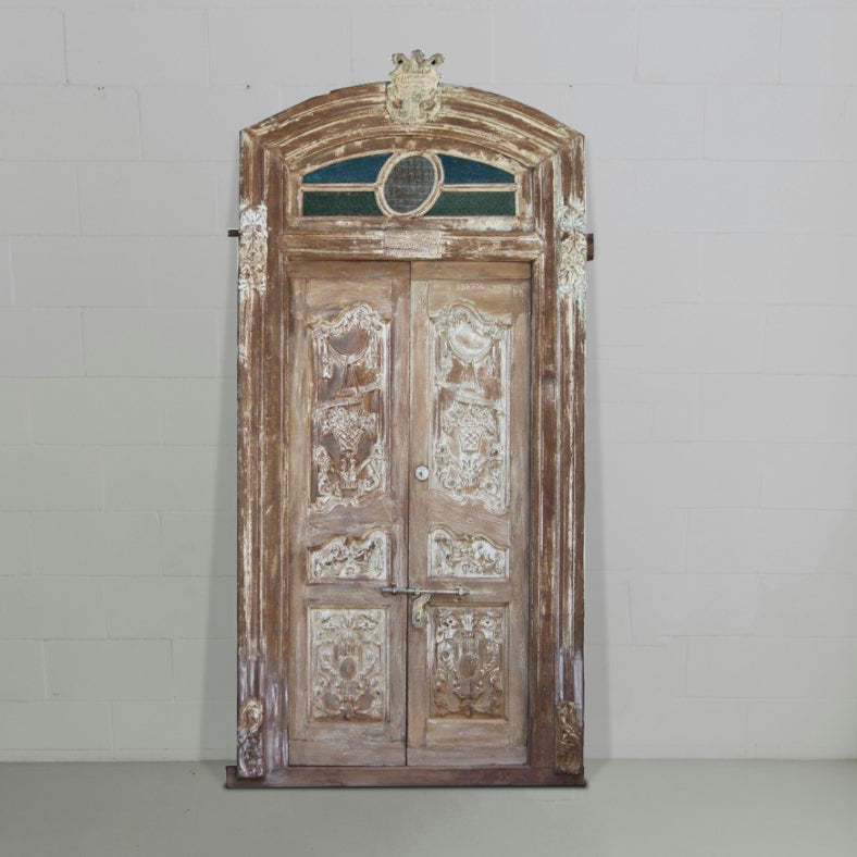Indian Vintage Antique Handcrafted Solid Wood Door 39