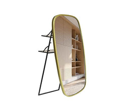 Corsica Ohana Oval Full-Length with Detachable Stand in Mild Steel Wall & Free-Standing Glam Gold Mirror Frame