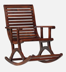 Heritage Heirlooms Sheesham Wood Rocking Chair in Honey Oak Finish