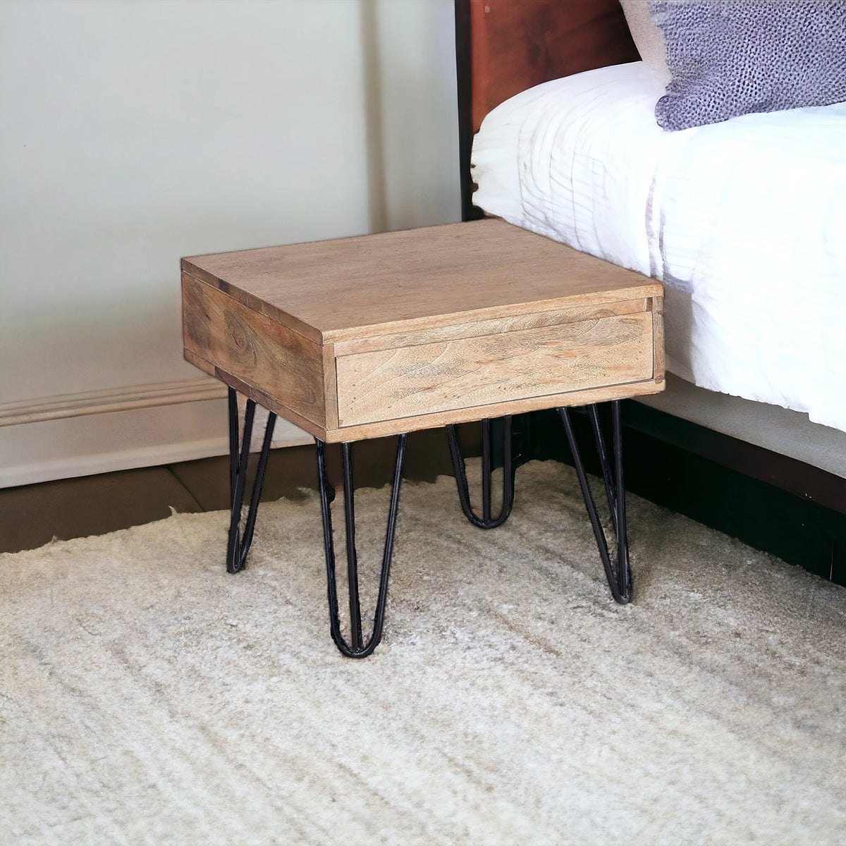 Kraft Bazaar Lenny Bed Side Table 50x50x46Cm