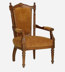 Heritage Heirlooms Sheesham Solid Wood Arm Chair in Honey Oak Finish