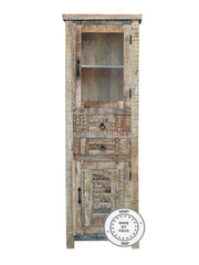 Yennora Indian Solid Wood Display Cabinet Natural 60x40x180 CM