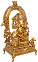Indian Lord Ganesha Handmade Brass Statue